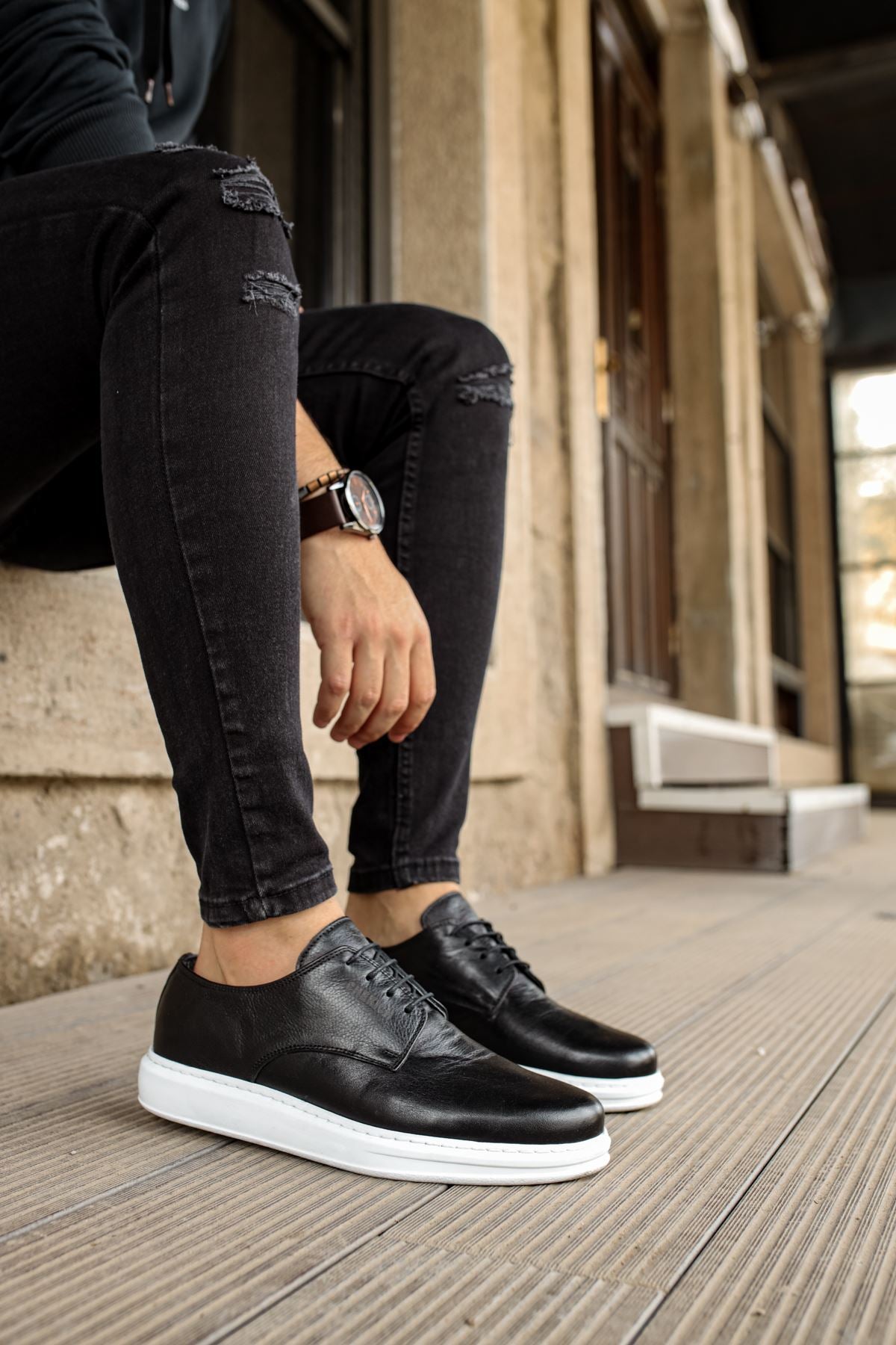 MS003 - DBT Classica Pelle Di Cuoio Erkek Ayakkabı