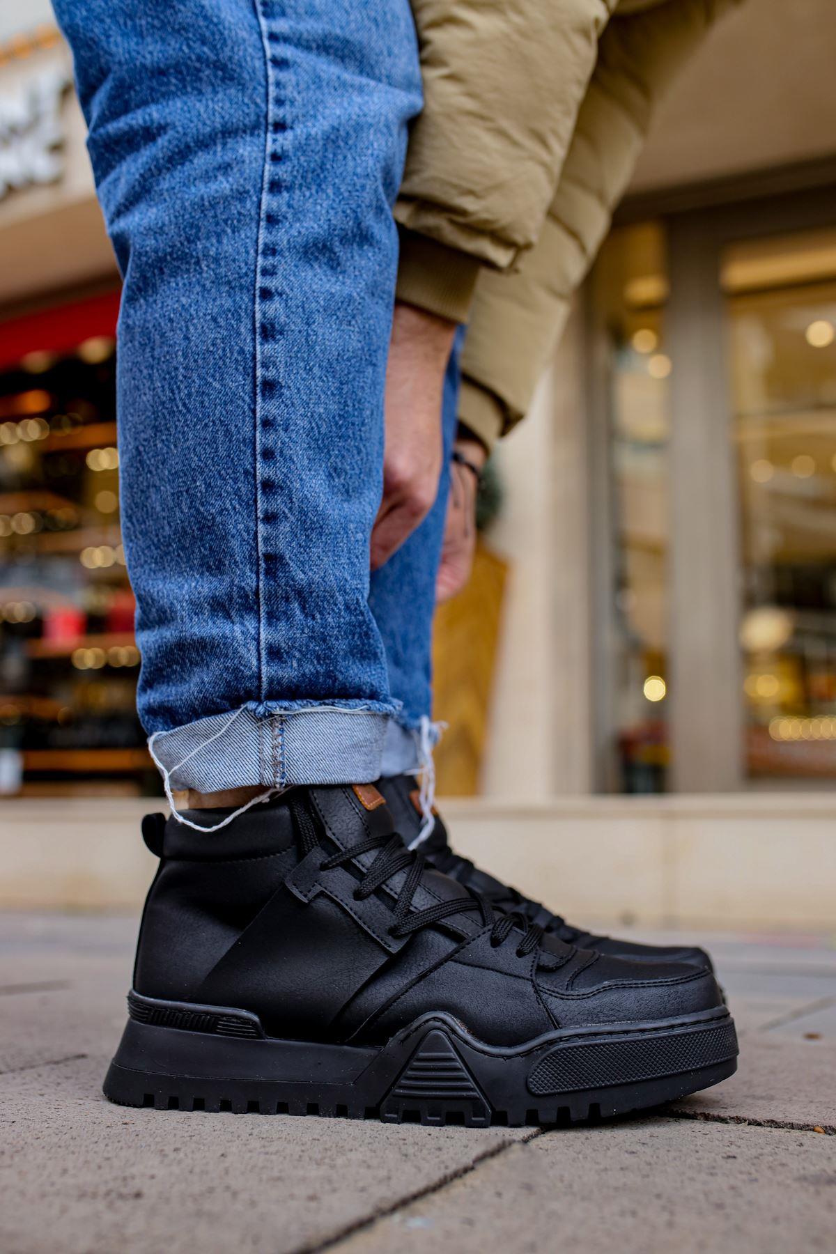 MS057 - GSST Ghost Line Erkek Bot SIYAH/SIYAH