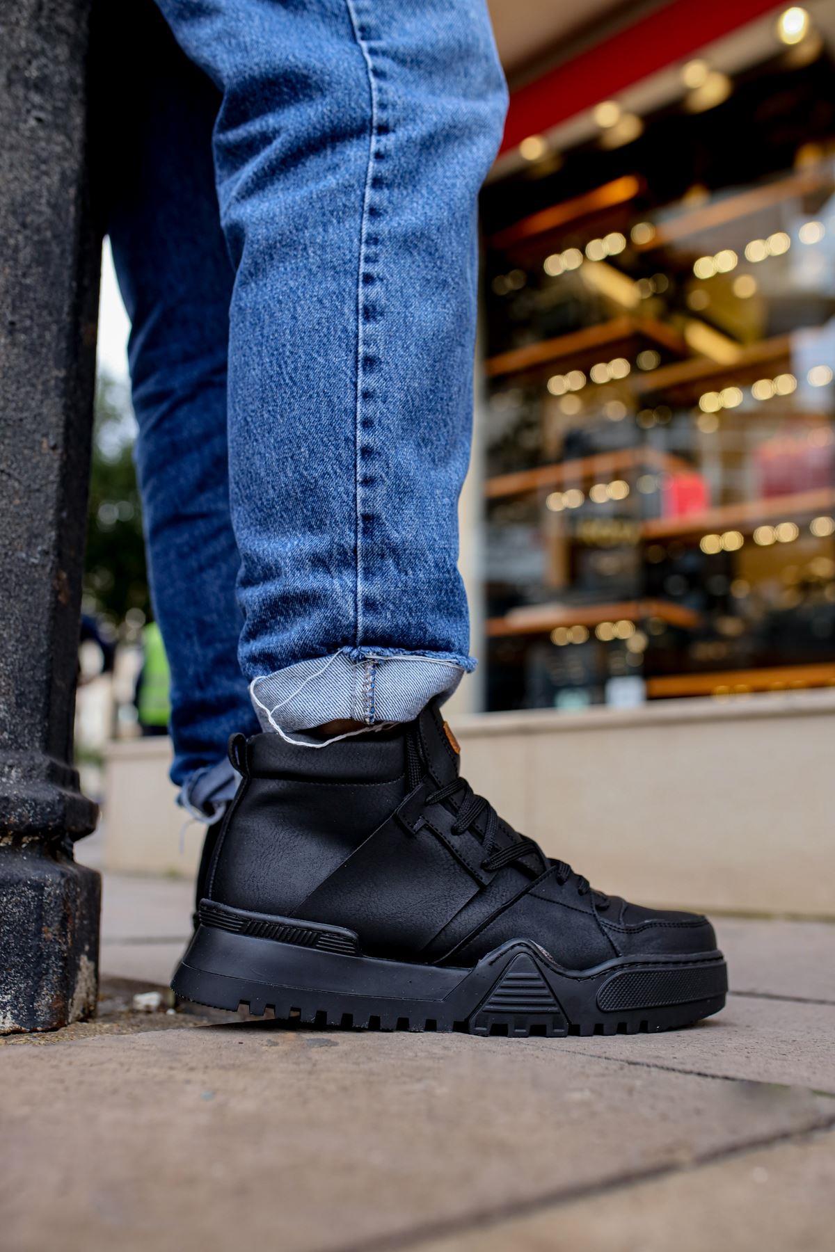 MS057 - GSST Ghost Line Erkek Bot SIYAH/SIYAH