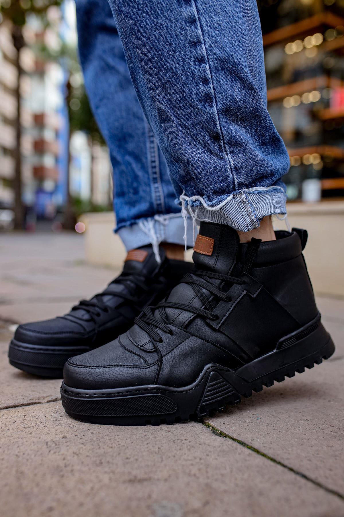 MS057 - GSST Ghost Line Erkek Bot SIYAH/SIYAH