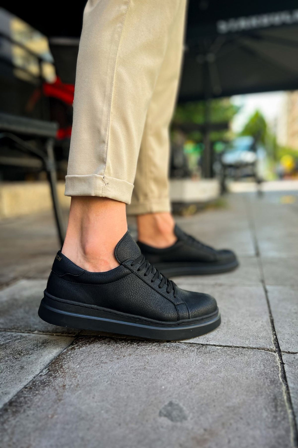 MS979 - Santoni GBT Spor Erkek Ayakkabı BEYAZ/SARI