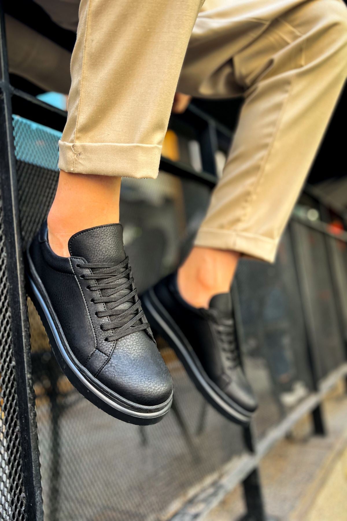 MS979 - Santoni GBT Spor Erkek Ayakkabı BEYAZ/SARI