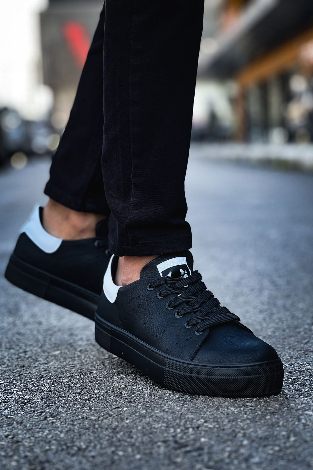 MS983 - CST Tennis Erkek Ayakkabı SIYAH/BEYAZ