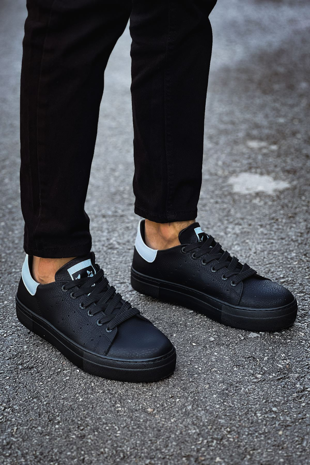 MS983 - CST Tennis Erkek Ayakkabı SIYAH/BEYAZ